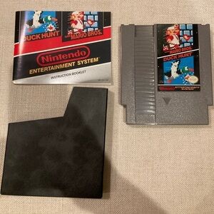 Super Mario‎ Bros.  / Duck Hunt ( Nintendo NES , 1985) Game & Manual EUC